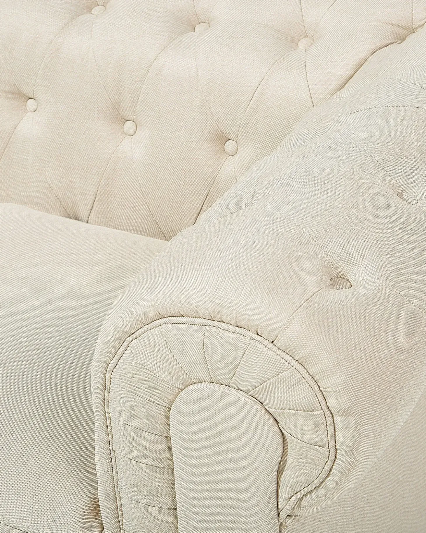 Sale Fotel CHESTERFIELD Beżowy Wszystkie Fotele|Fotele Tapicerowane