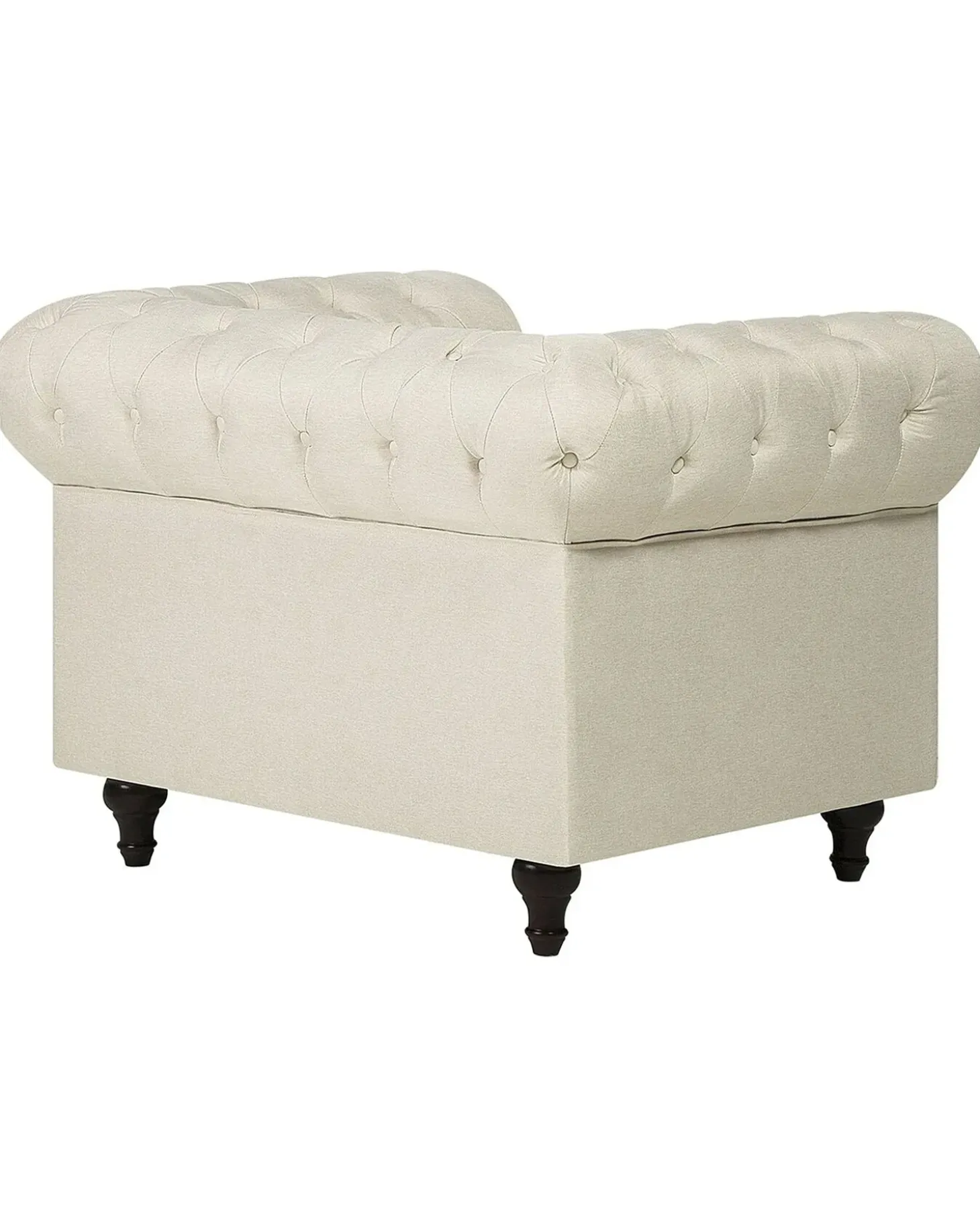 Sale Fotel CHESTERFIELD Beżowy Wszystkie Fotele|Fotele Tapicerowane