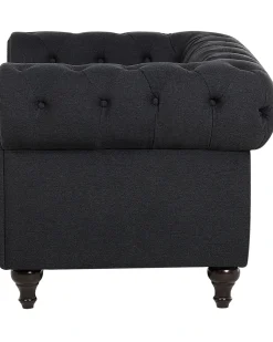 New CHESTERFIELD Grafitowy Wszystkie Fotele|Fotele Tapicerowane