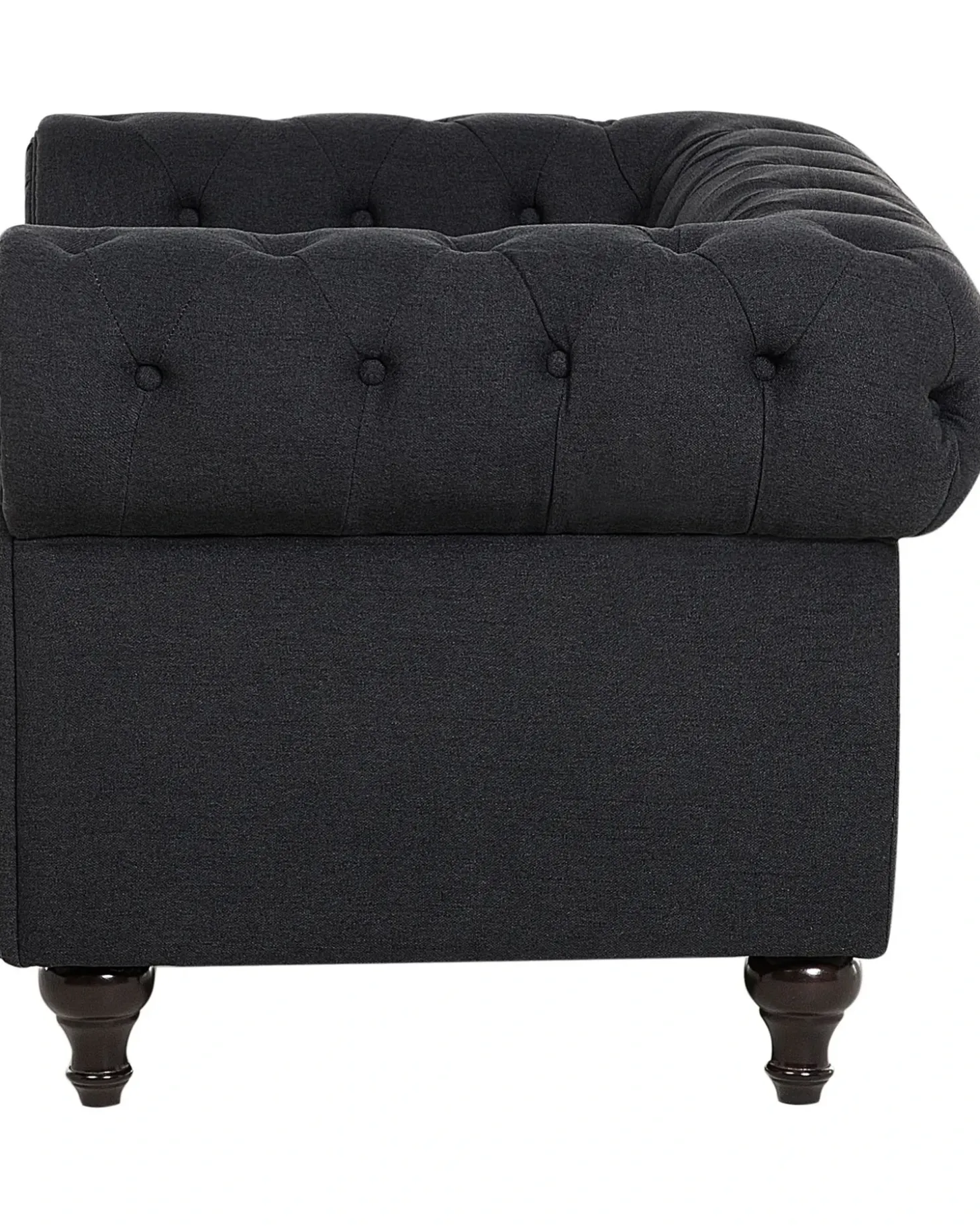 New CHESTERFIELD Grafitowy Wszystkie Fotele|Fotele Tapicerowane