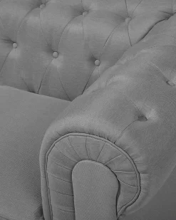 Discount CHESTERFIELD Jasnoszary Wszystkie Fotele|Fotele Tapicerowane