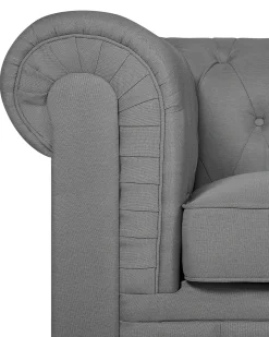 Discount CHESTERFIELD Jasnoszary Wszystkie Fotele|Fotele Tapicerowane