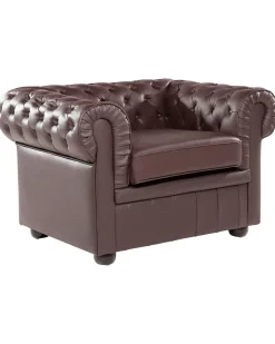 Hot CHESTERFIELD Skóra naturalna Wszystkie Fotele|Fotele Skórzane
