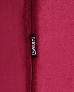Outlet CHESTERFIELD Welur Burgundowy Wszystkie Fotele|Fotele Tapicerowane