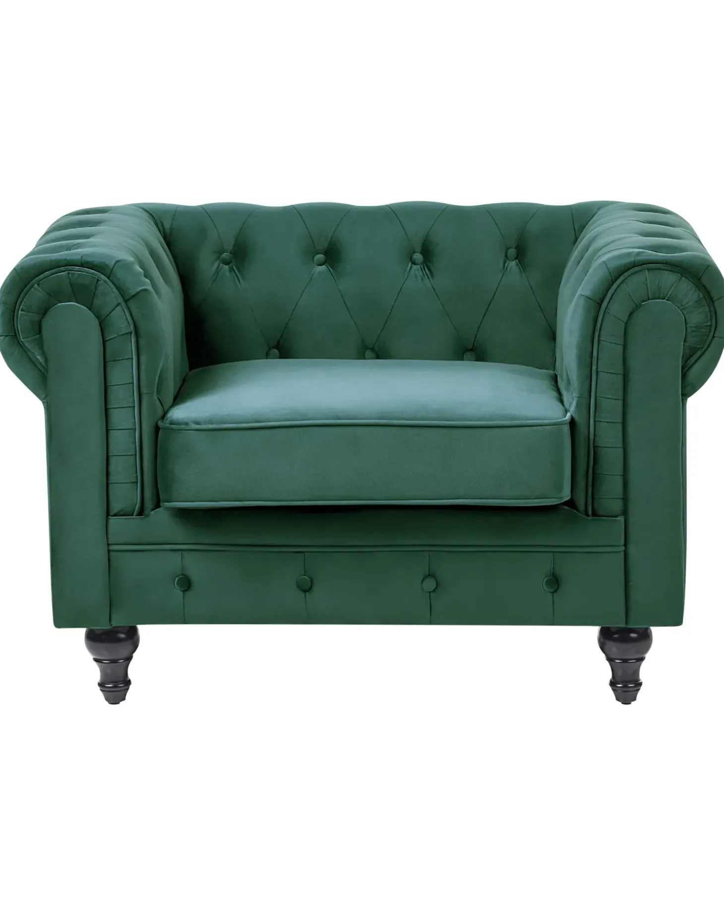 Discount CHESTERFIELD Welur Szmaragdowy Wszystkie Fotele|Fotele Tapicerowane