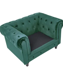 Discount CHESTERFIELD Welur Szmaragdowy Wszystkie Fotele|Fotele Tapicerowane