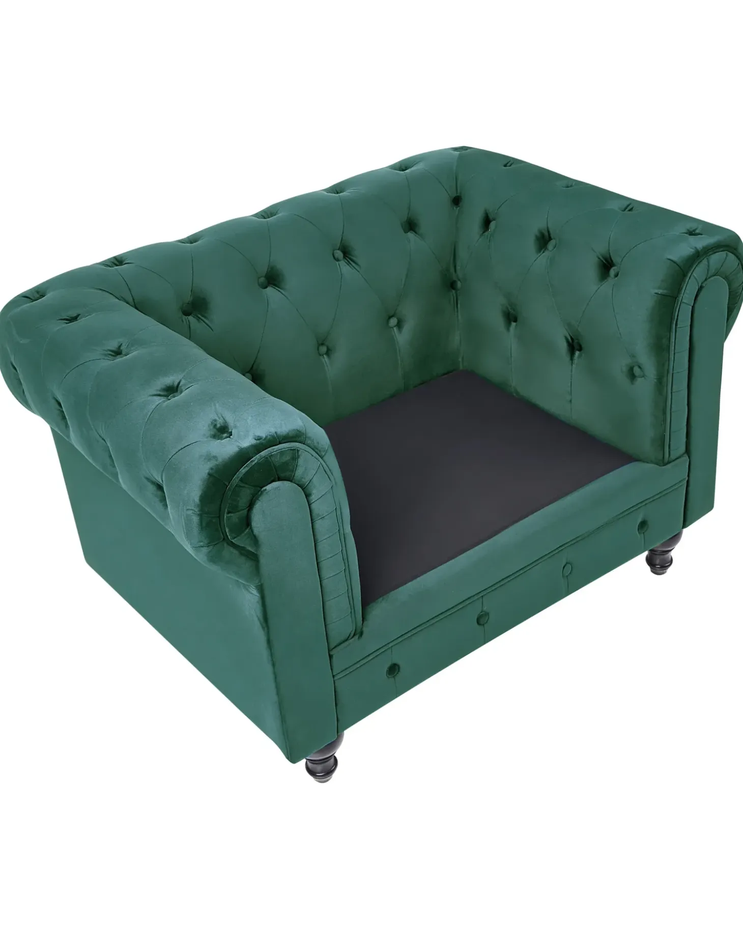 Discount CHESTERFIELD Welur Szmaragdowy Wszystkie Fotele|Fotele Tapicerowane