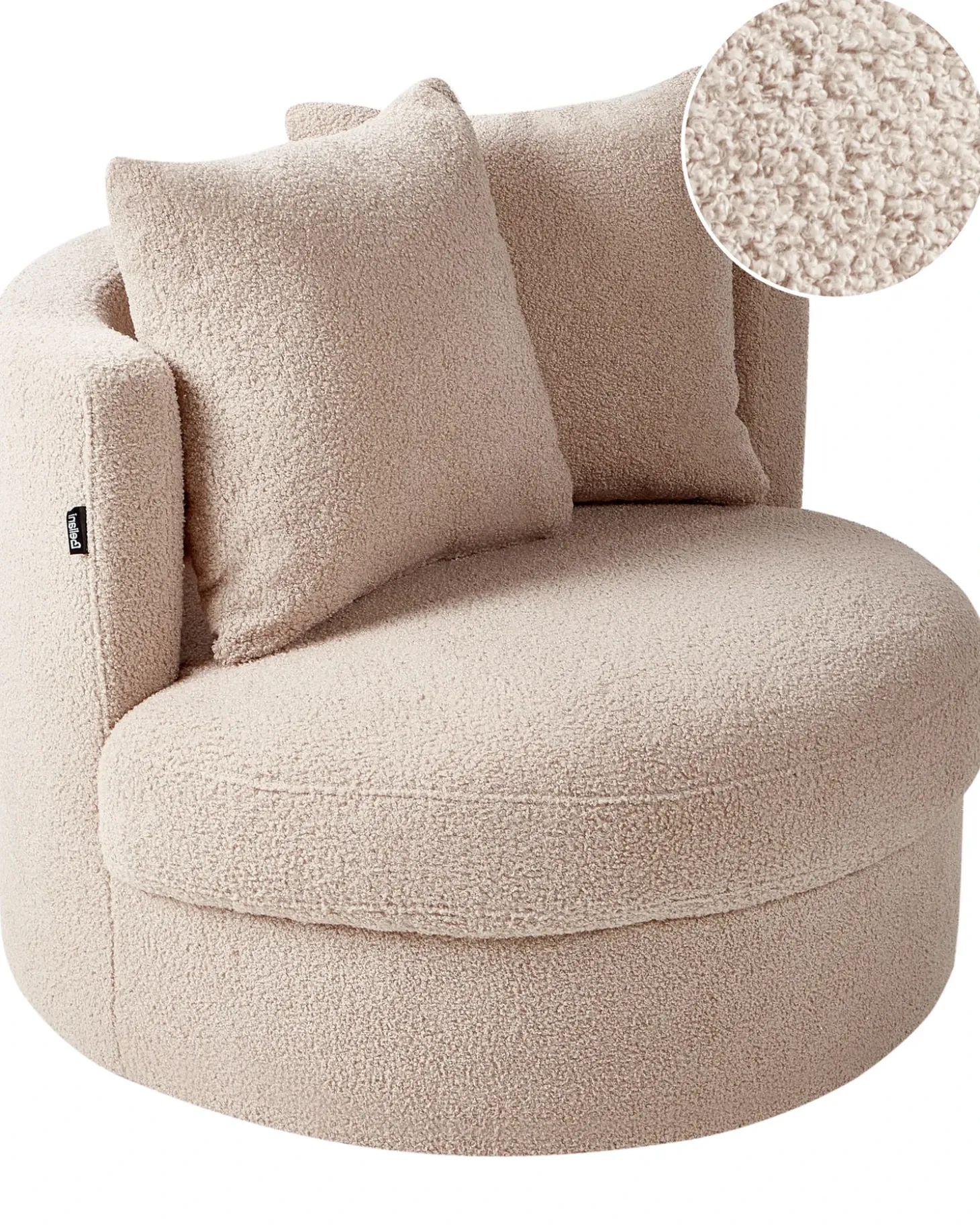 New Fotel DALBY Boucle Wszystkie Fotele|Fotele Tapicerowane