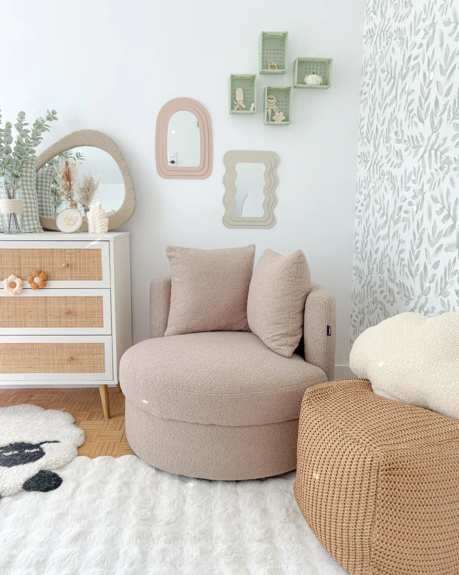 New Fotel DALBY Boucle Wszystkie Fotele|Fotele Tapicerowane