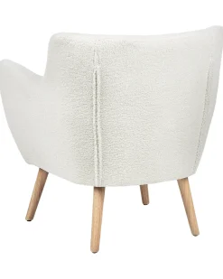 Discount Fotel DRAMMEN Boucle Biały Wszystkie Fotele|Fotele Tapicerowane