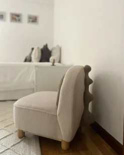 New Fotel dziecięcy Dinozaur FABORG Jasnobeżowy Dzieci Krzesła I Stoły Dziecięce|Wszystkie Fotele