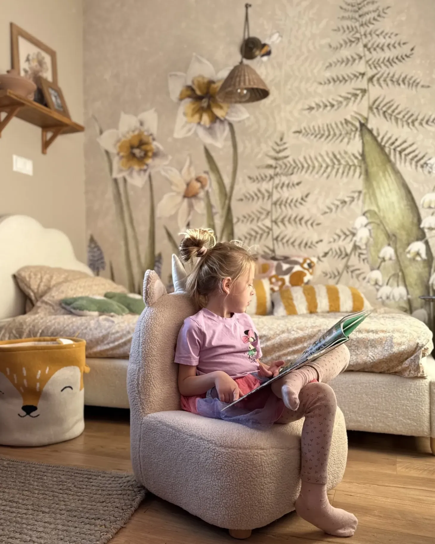 Discount Fotel dziecięcy Jednorożec LULEA Boucle Jasnobeżowy Dzieci Krzesła I Stoły Dziecięce|Wszystkie Fotele
