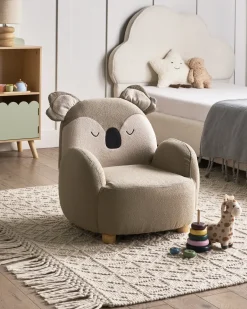 Clearance Fotel dziecięcy Koala HERVIK Beżowoszary Dzieci Krzesła I Stoły Dziecięce|Wszystkie Fotele
