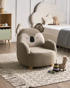 Clearance Fotel dziecięcy Koala HERVIK Beżowoszary Dzieci Krzesła I Stoły Dziecięce|Wszystkie Fotele