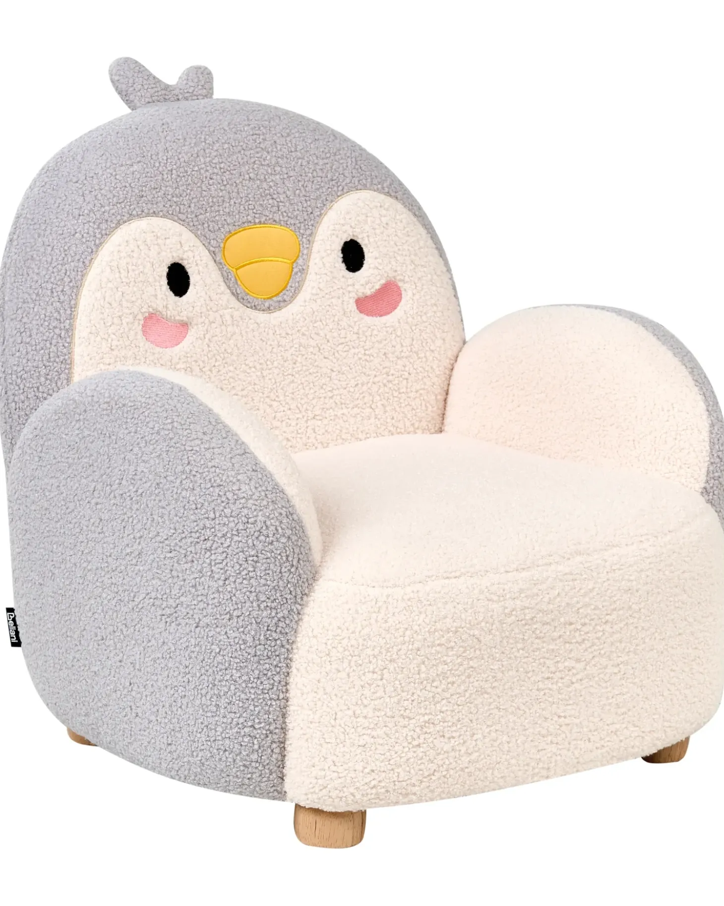 Fotel dziecięcy Pingwin FYN Boucle Szary Dzieci Krzesła I Stoły Dziecięce|Wszystkie Fotele
