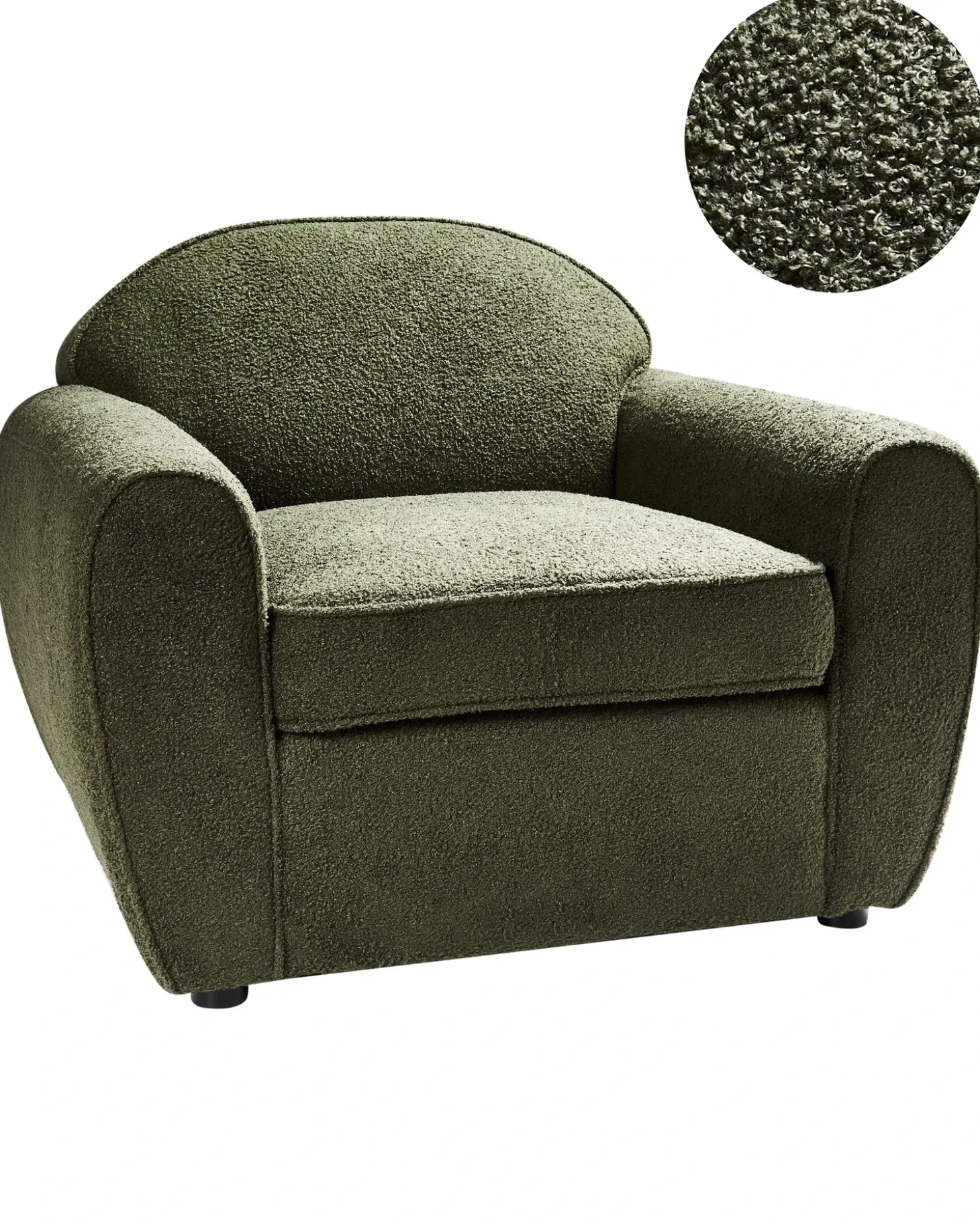 Fotel ELLEDE Boucle Ciemno Wszystkie Fotele|Fotele Tapicerowane