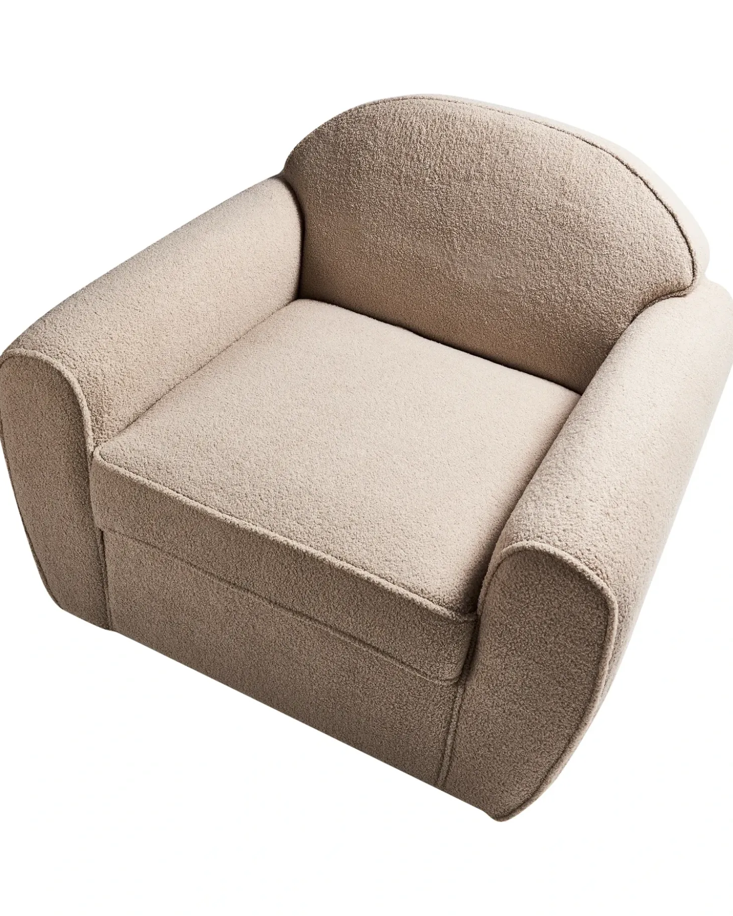 Sale Fotel ELLEDE Boucle Jasno Wszystkie Fotele|Fotele Tapicerowane