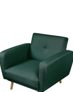 Clearance Fotel FLORLI Ciemnozielony Wszystkie Fotele|Fotele Tapicerowane