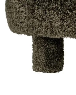 Outlet Fotel HAMINA Sztuczne futro Ciemno Wszystkie Fotele|Fotele Tapicerowane