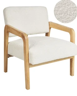 Outlet Fotel HJO Boucle Złamana biel Wszystkie Fotele|Fotele Tapicerowane