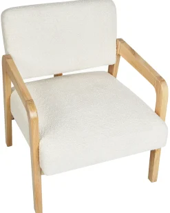 Outlet Fotel HJO Boucle Złamana biel Wszystkie Fotele|Fotele Tapicerowane