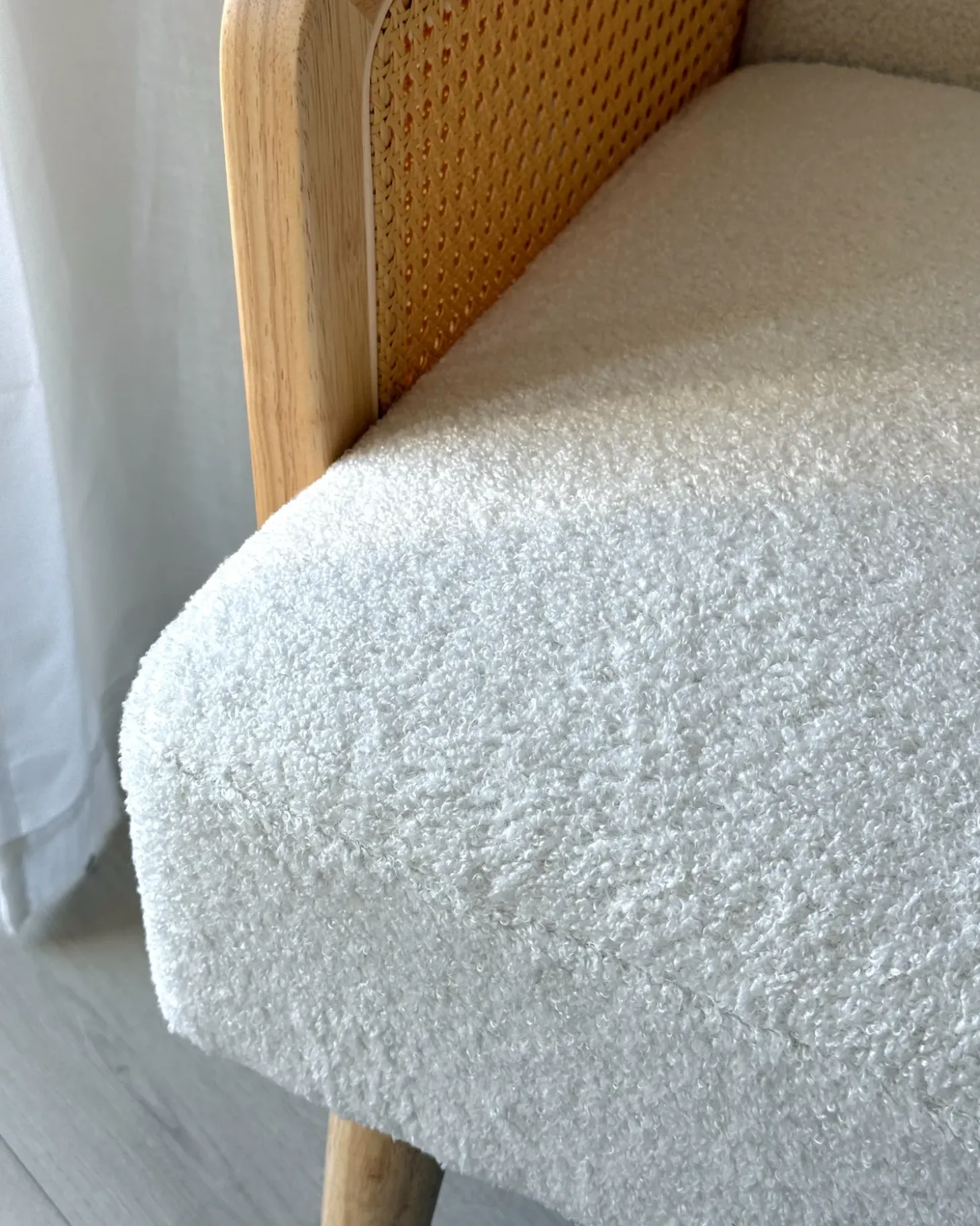 Best Fotel HOJBY Boucle Złamana biel Wszystkie Fotele|Fotele Tapicerowane