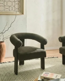 Online ILBRO Boucle Ciemno Wszystkie Fotele|Fotele Tapicerowane