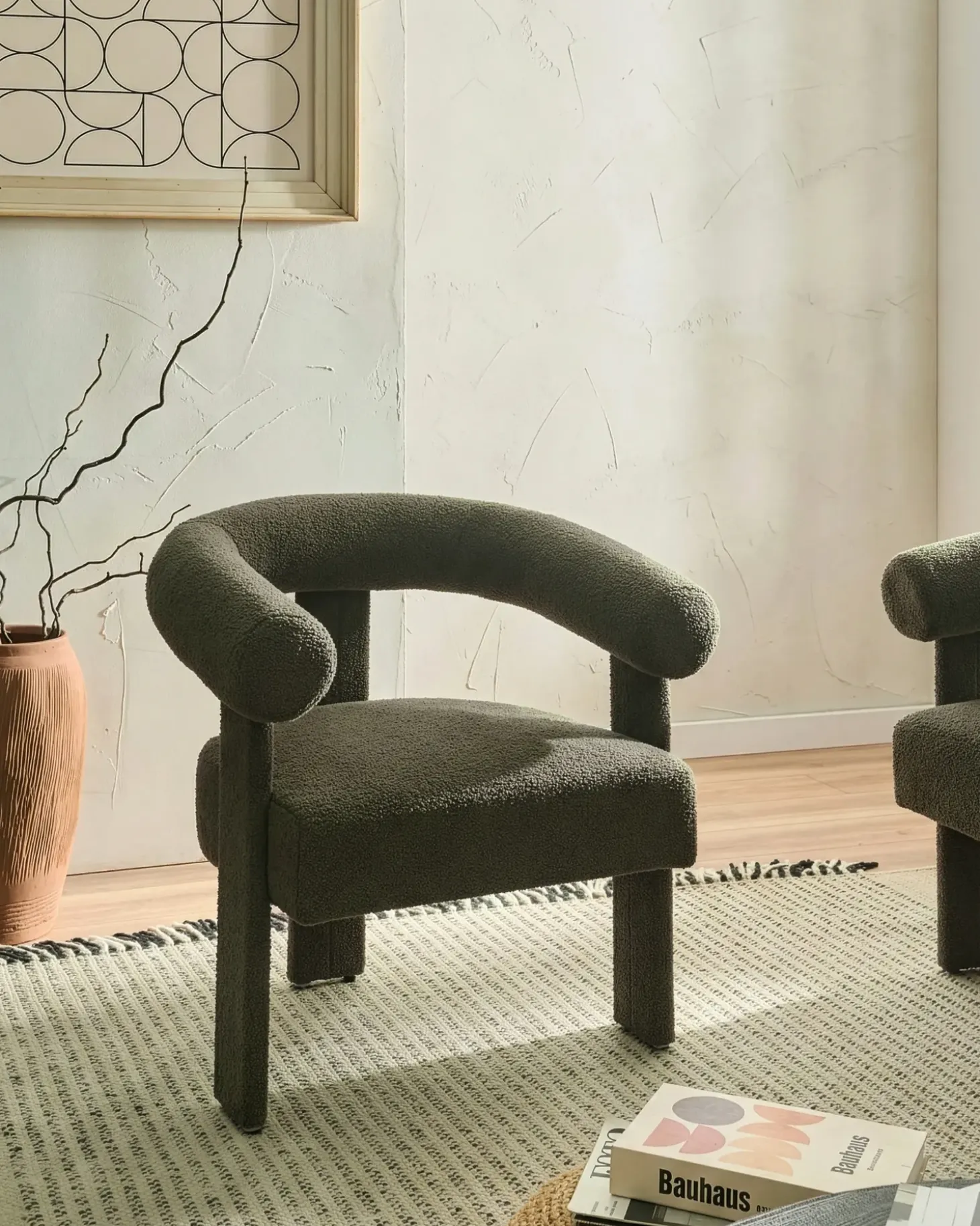 Online ILBRO Boucle Ciemno Wszystkie Fotele|Fotele Tapicerowane