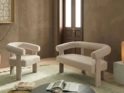 Online ILBRO Boucle Jasno Wszystkie Fotele|Fotele Tapicerowane