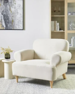 Discount Fotel KIBERG Jasnobeżowy Wszystkie Fotele|Fotele Tapicerowane