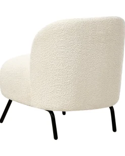 New Fotel KUMLA Boucle Złamana biel Wszystkie Fotele|Fotele Tapicerowane