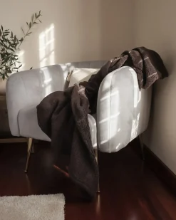 Discount Fotel LACONIA Welur Jasnoszary Wszystkie Fotele|Fotele Tapicerowane