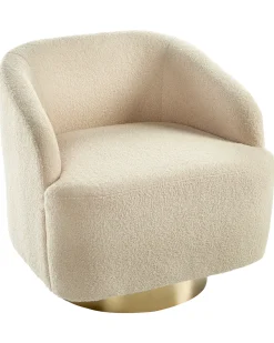 Clearance Fotel LAVIK Boucle Beżowy Wszystkie Fotele|Fotele Tapicerowane