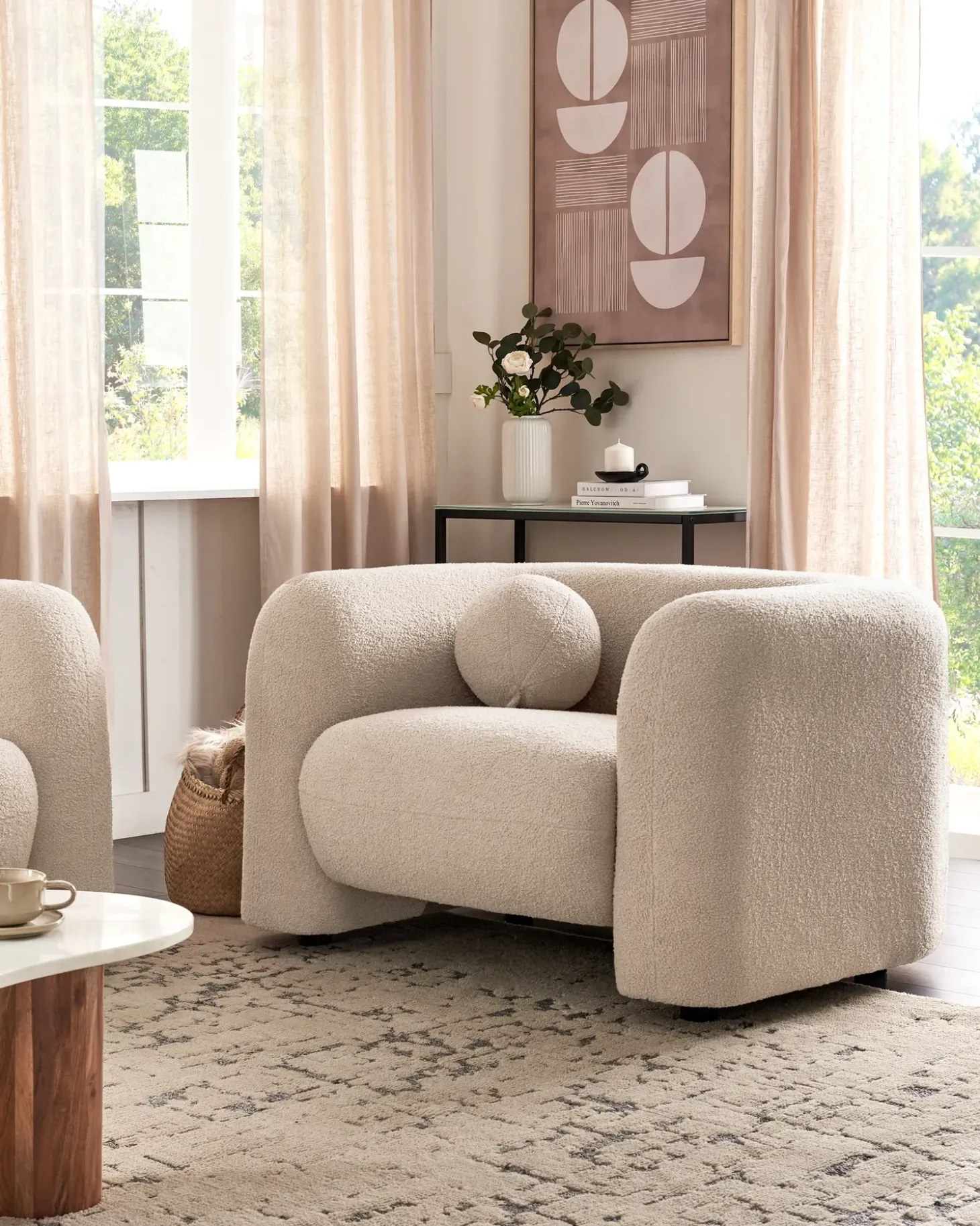 New LEIREN Boucle Wszystkie Fotele|Fotele Tapicerowane