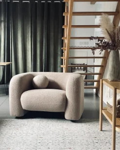 New LEIREN Boucle Wszystkie Fotele|Fotele Tapicerowane
