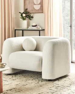 Outlet LEIREN Boucle Wszystkie Fotele|Fotele Tapicerowane