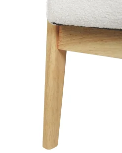 Outlet Fotel LEKNES Boucle Złamana biel Wszystkie Fotele|Fotele Tapicerowane