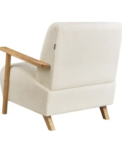 Discount Fotel LESJA Boucle Jasnobeżowy Wszystkie Fotele|Fotele Tapicerowane