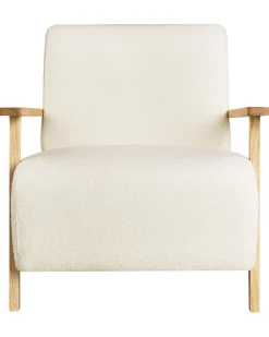Discount Fotel LESJA Boucle Jasnobeżowy Wszystkie Fotele|Fotele Tapicerowane