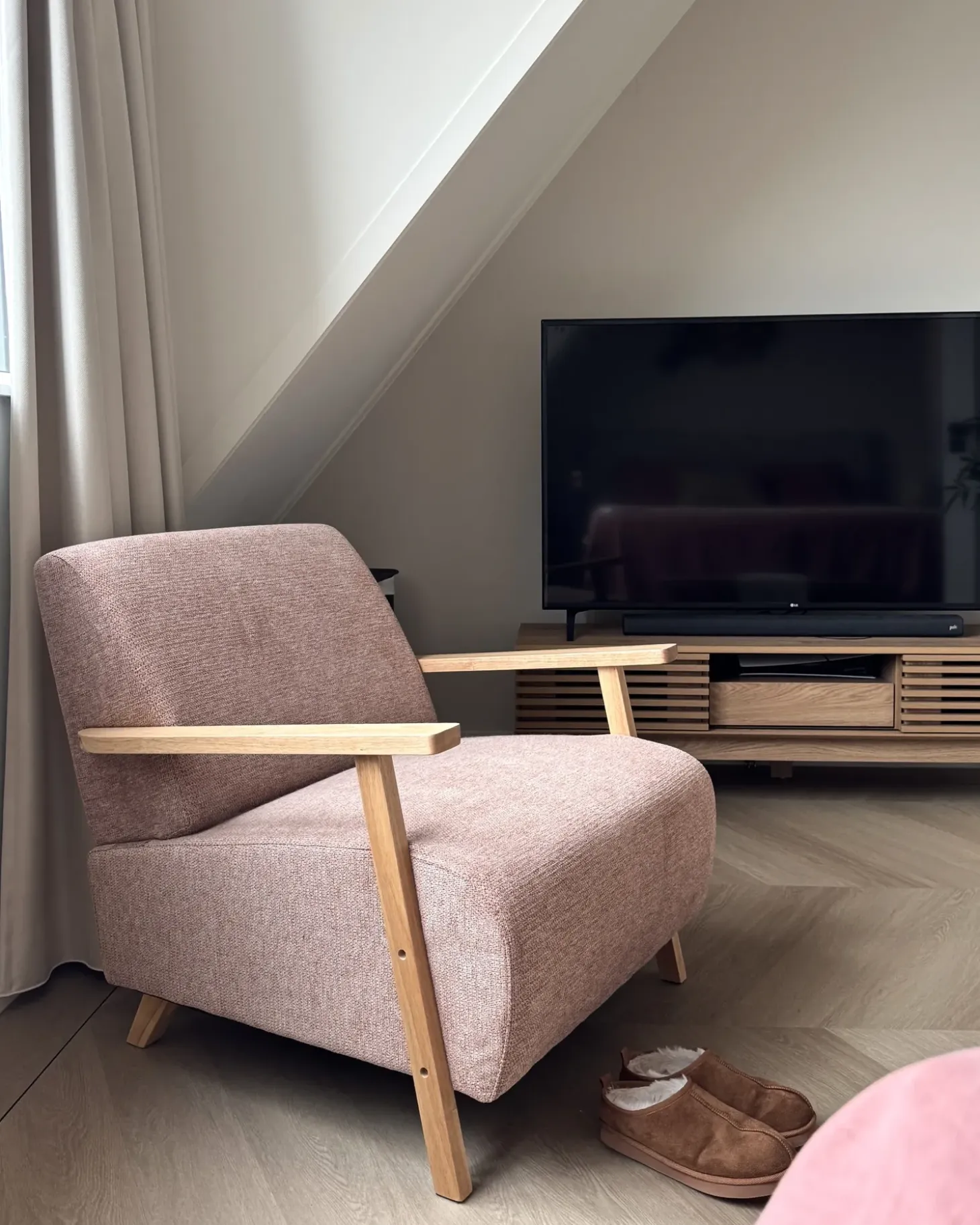 Discount Fotel LESJA Różowy Wszystkie Fotele|Fotele Tapicerowane