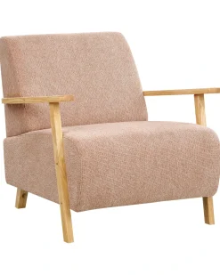 Discount Fotel LESJA Różowy Wszystkie Fotele|Fotele Tapicerowane