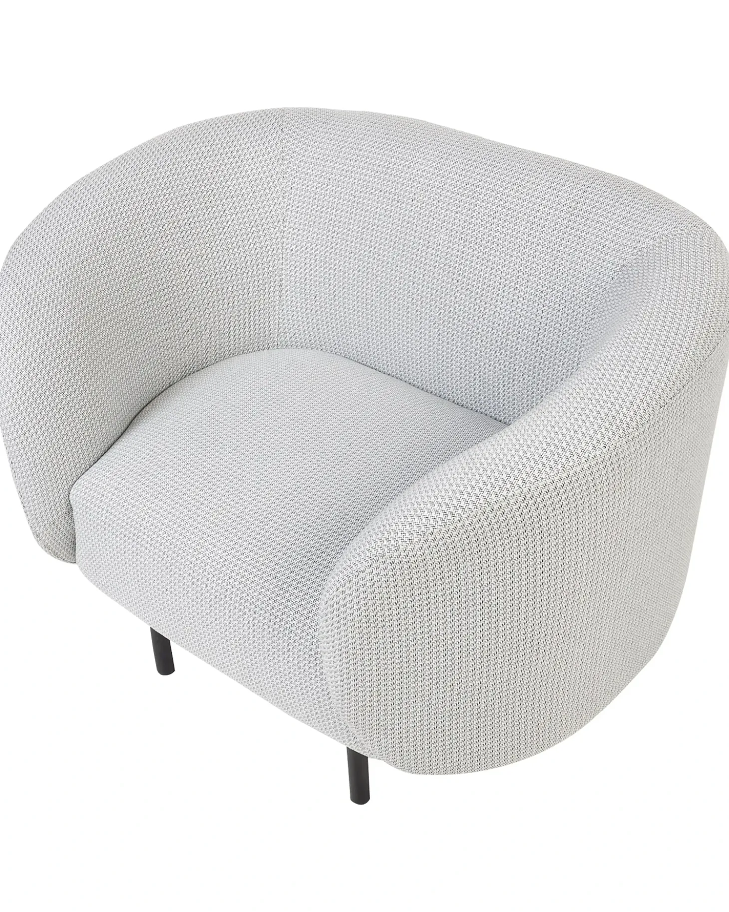Clearance Fotel LOEN Czarny/ biały Wszystkie Fotele|Fotele Tapicerowane