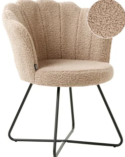 Discount Fotel LOVELOCK Boucle Beżowy Wszystkie Fotele|Fotele Tapicerowane