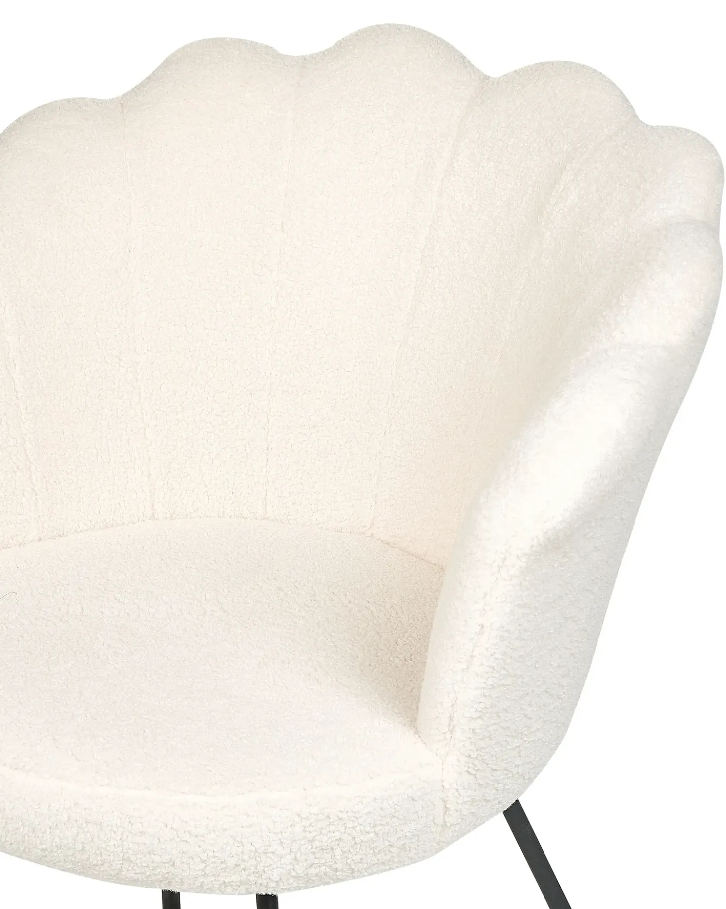 Discount Fotel LOVELOCK Boucle Biały Wszystkie Fotele|Fotele Tapicerowane