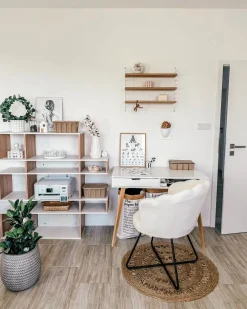Discount Fotel LOVELOCK Boucle Biały Wszystkie Fotele|Fotele Tapicerowane