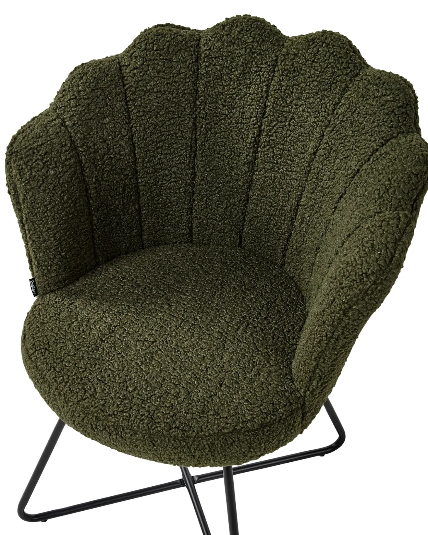 New Fotel LOVELOCK Boucle Ciemnozielony Wszystkie Fotele|Fotele Tapicerowane