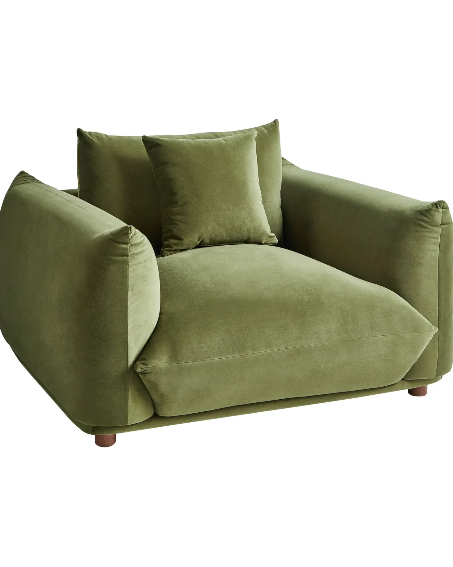 Sale LUVOS Welur Zielony Wszystkie Fotele|Fotele Tapicerowane