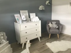 Outlet Fotel MELBY Jasnoszary Wszystkie Fotele|Fotele Tapicerowane