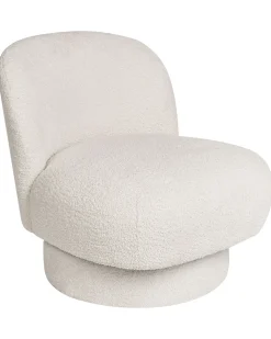 Discount Fotel obrotowy AYLO Boucle Złamana biel Wszystkie Fotele|Fotele Tapicerowane