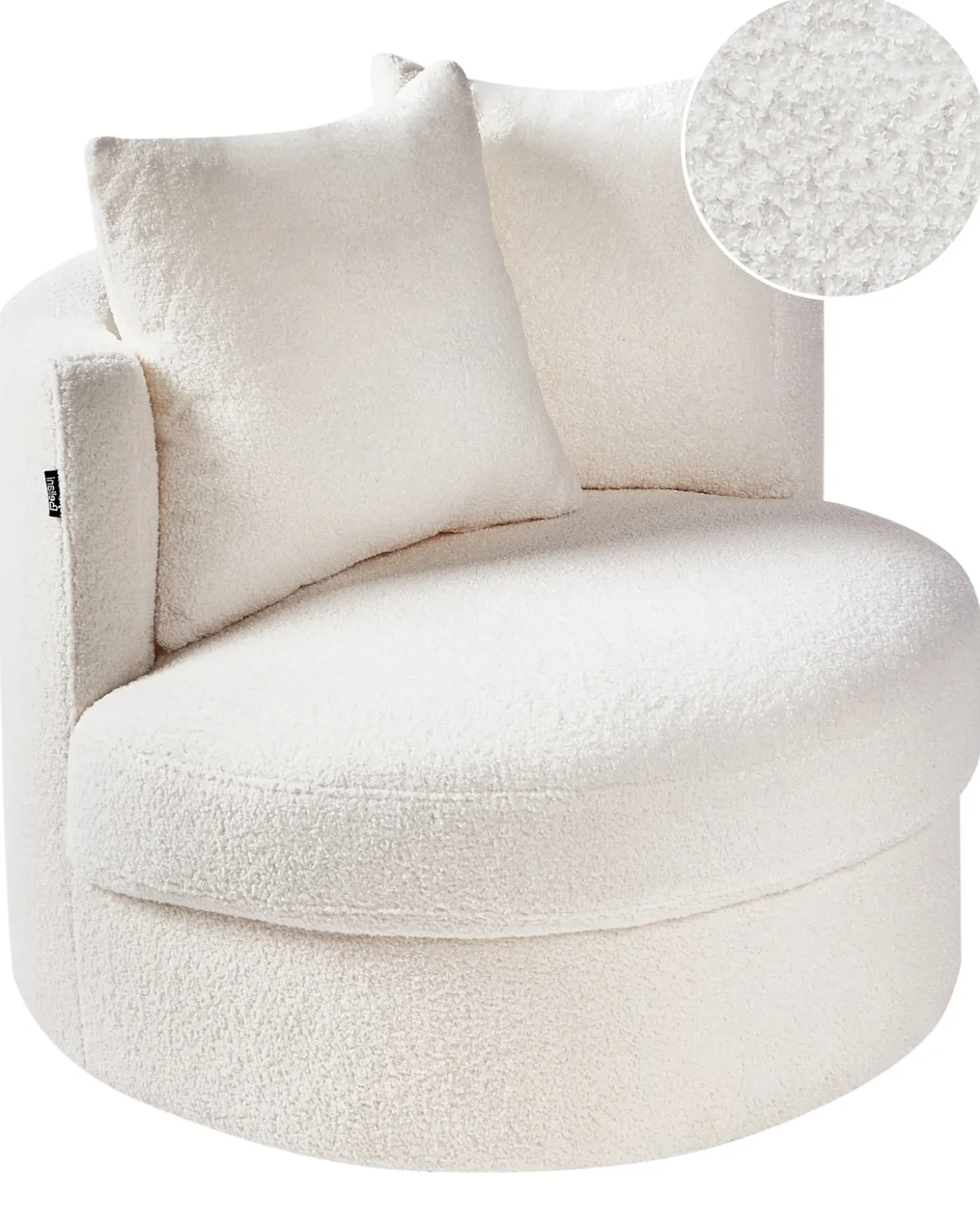New Fotel obrotowy DALBY Boucle Wszystkie Fotele|Fotele Tapicerowane